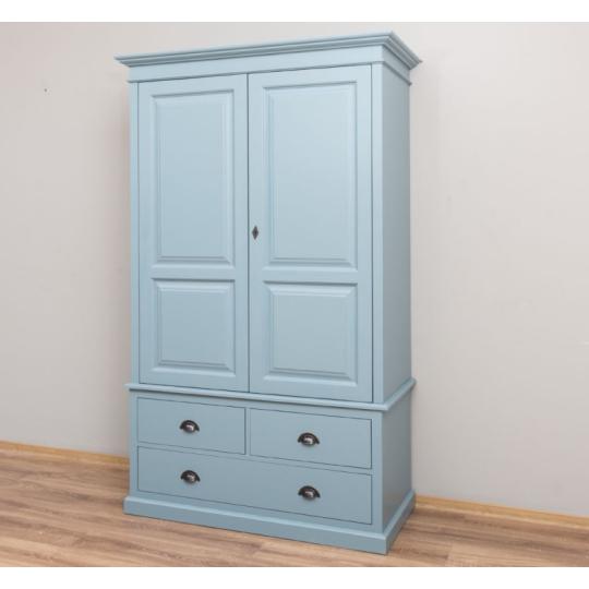 kek country klasszikus ruhasszekreny mediterran vintage gardrobszekreny videki paraszthaz butor tarolo szekreny szines egyedi butor gyartas.jpg